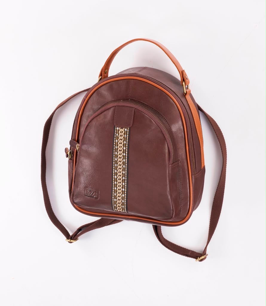 The Cognac Crest Mini Bag