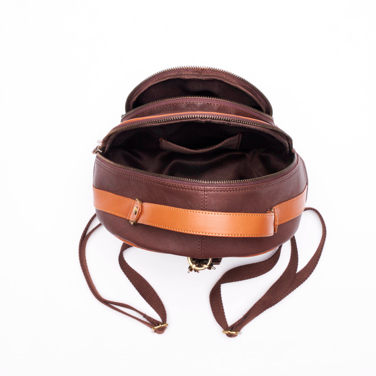 The Cognac Crest Mini Bag