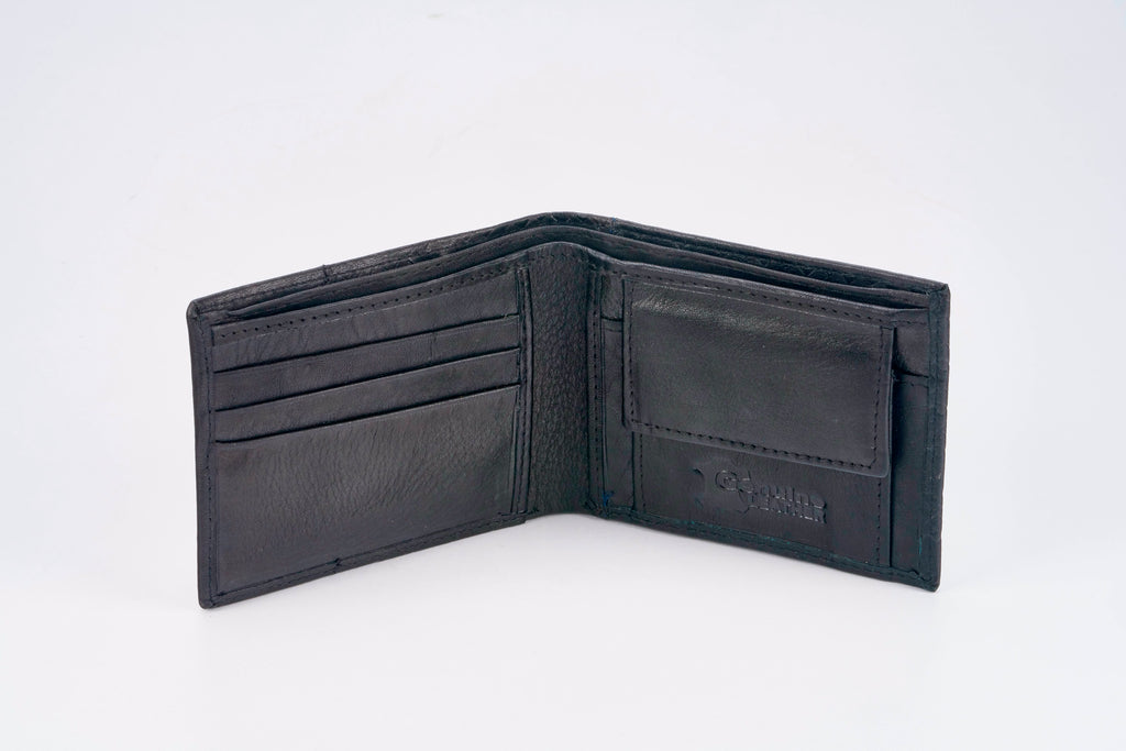 Cross Weave Wallet – Black