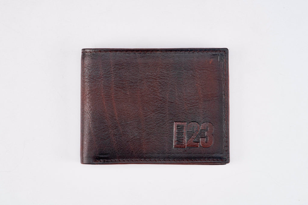 Classic Leather Wallet Brown - front view