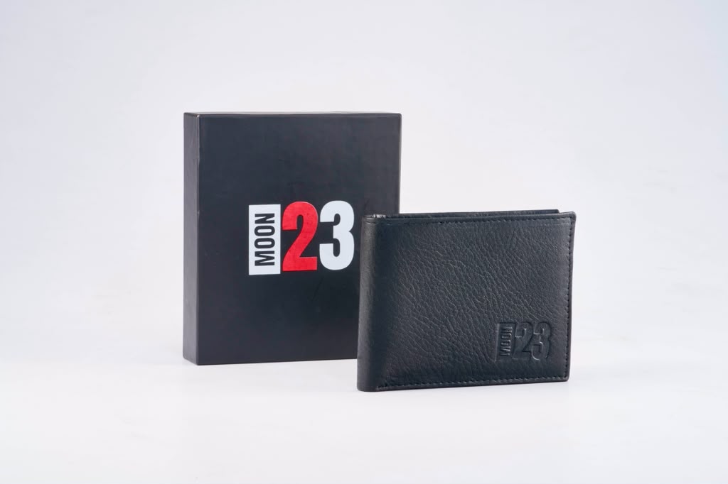 Classic Leather Wallet Black with gift box