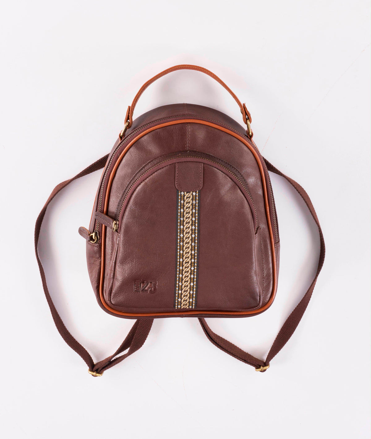 The Cognac Crest Mini Bag
